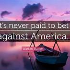 warren buffett never bet against america
